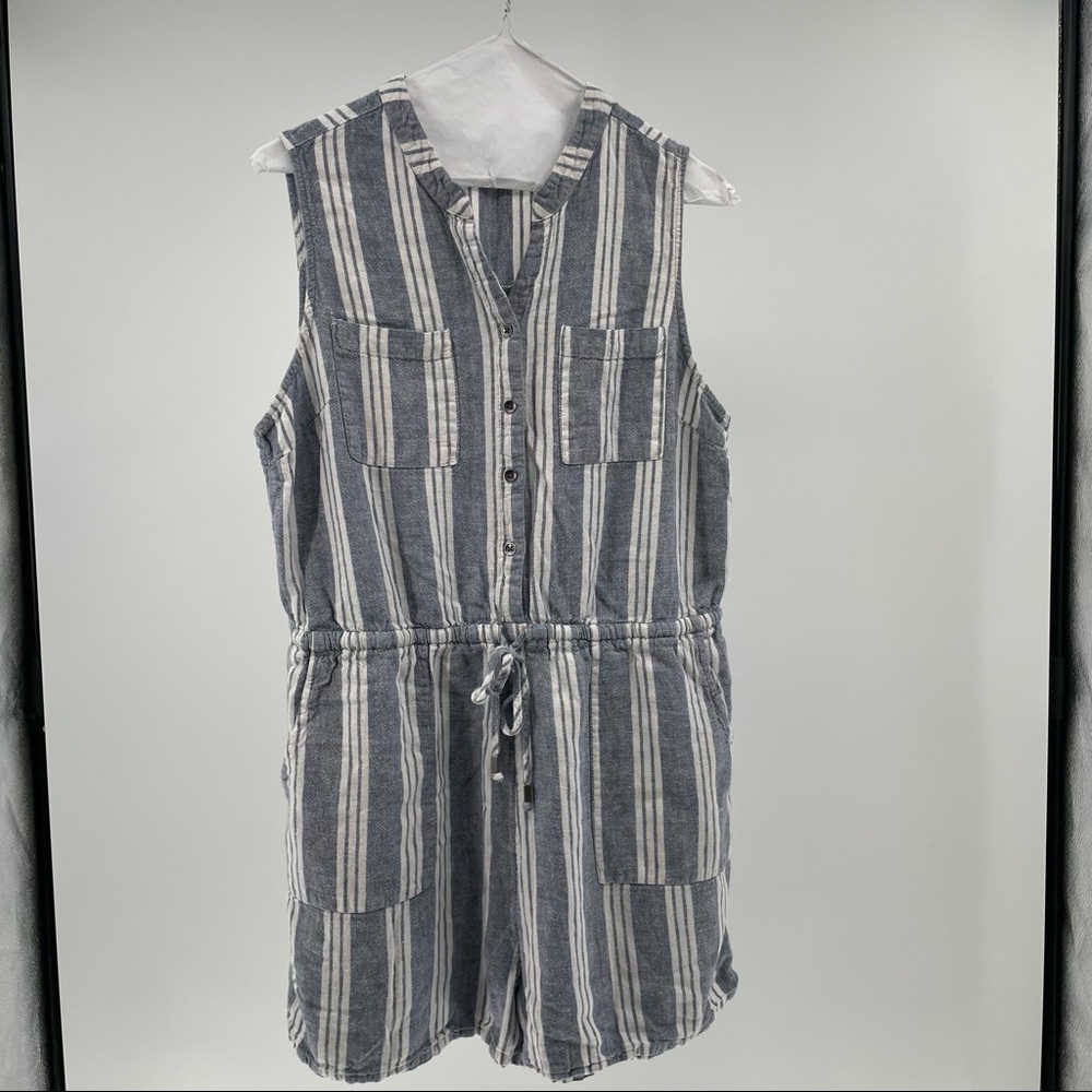 Kelly Renee Woman’s Blue Stripped Romper